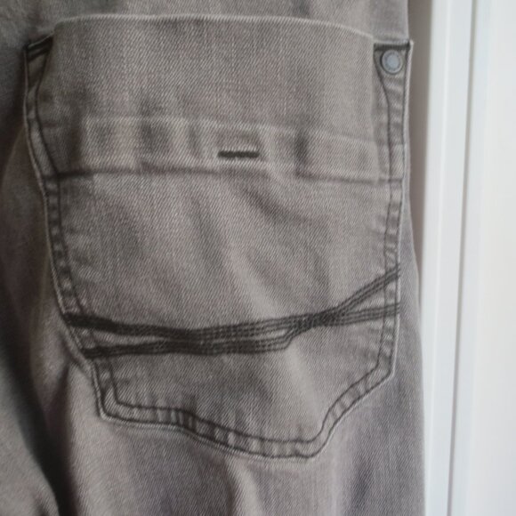 Calvin Klein Button Down Fly Grey Straight Legs Denim Jeans - Size 34 x 30 Men's - Picture 14 of 16